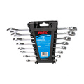 FIXTEC Ratchet Ring Combination Spanner Wrench Set